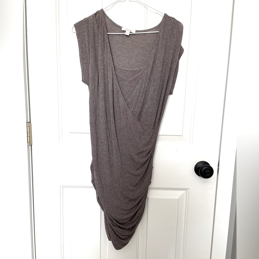 Tan Ella Moss Lightweight Shortsleeve Dress, Size XS with Built in Slip
